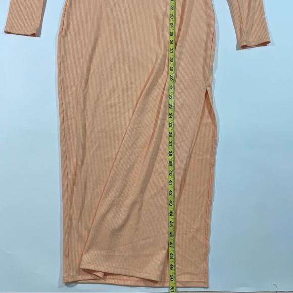 New Royalty Maluma Ribbed Bodycon Dress Front Cutout - Picture 7 of 7